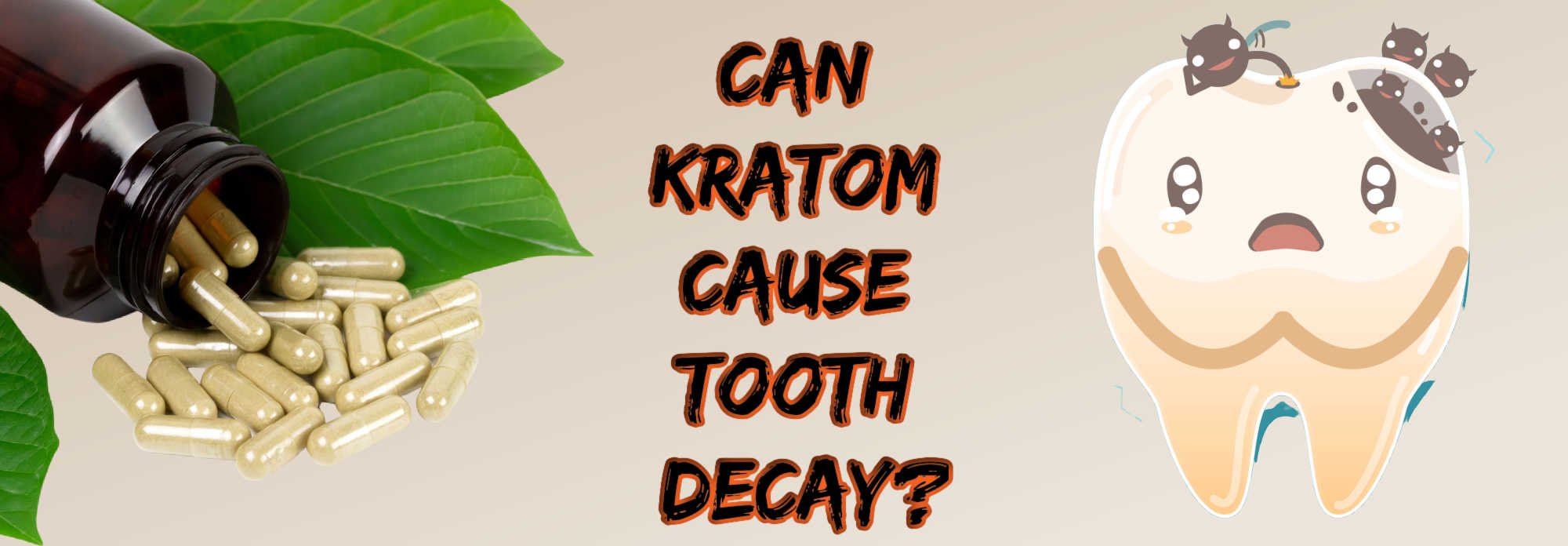 image of can kratom cause tooth decay
