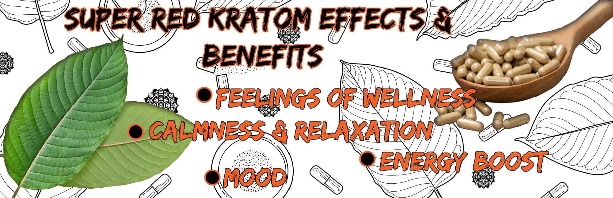 image of super red kratom benefits and effects