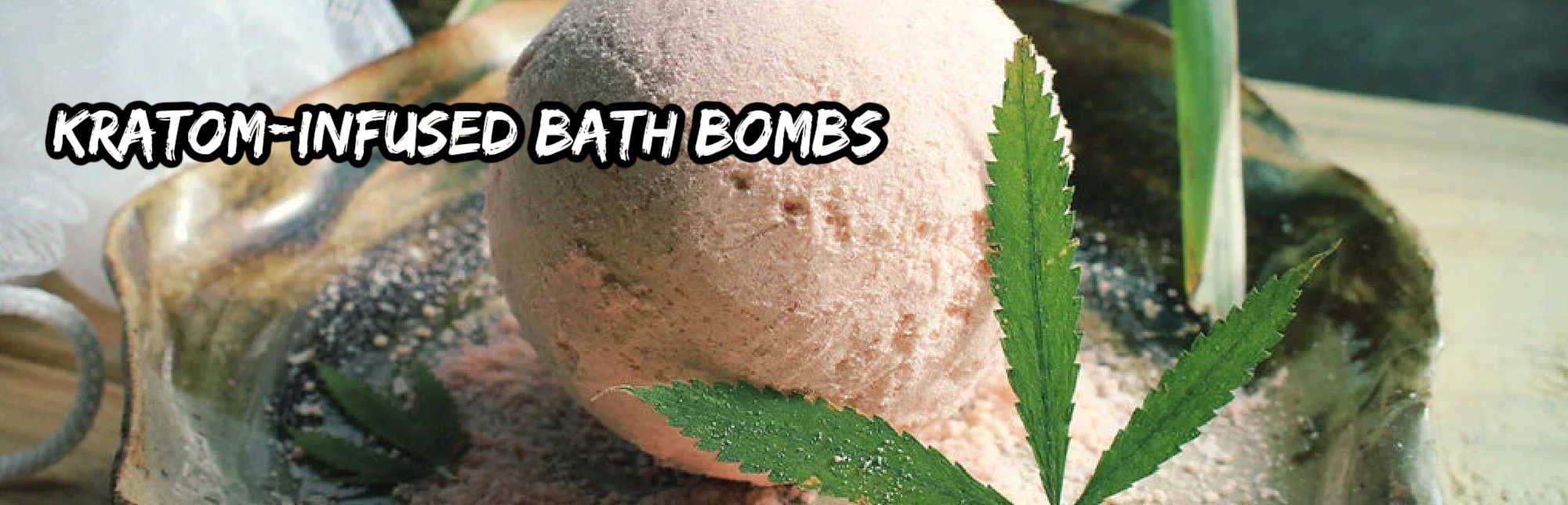 image of kratom infused bath bomb