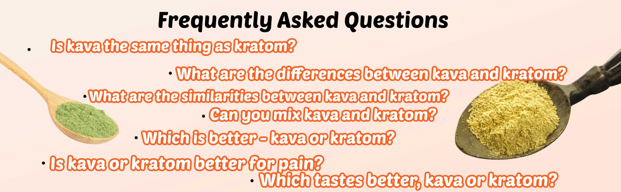 image of frequently asked questions about kratom and kava