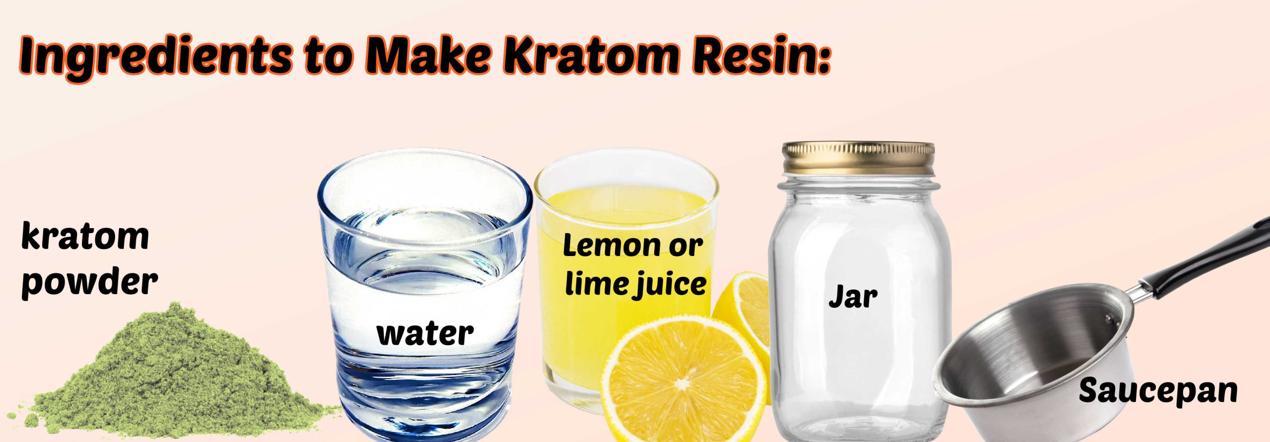 image of kratom resin ingredients