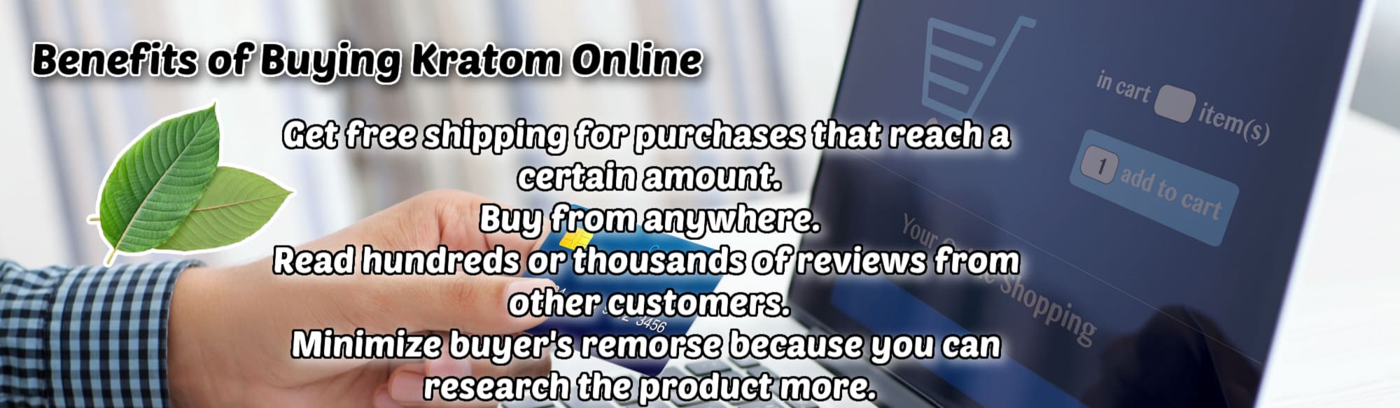 image of benefits of buying kratom online