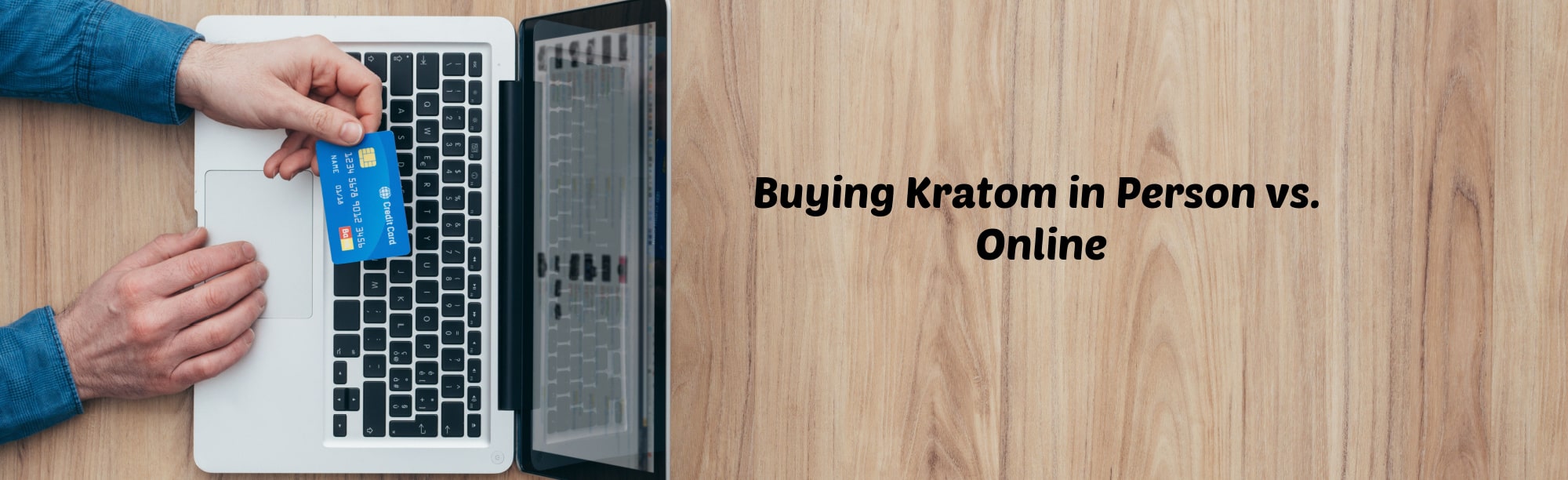 image of buying kratom in person vs online