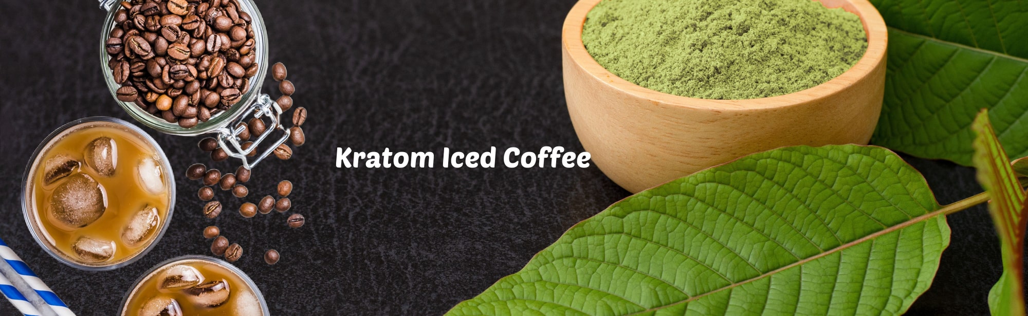 image of kratom iced coffee