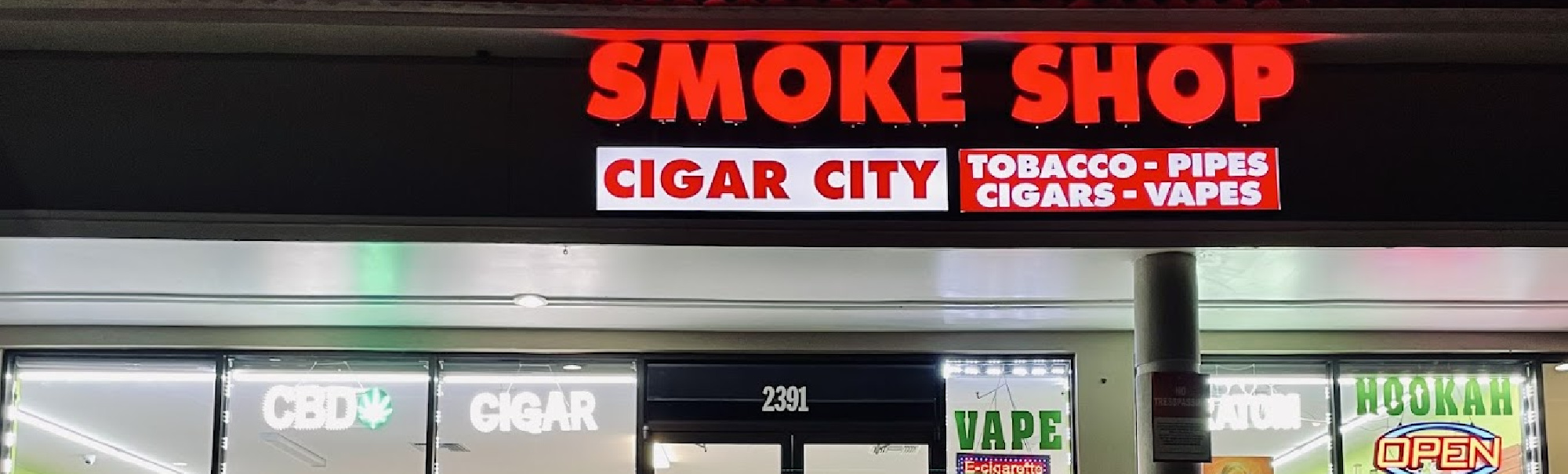 image of cigar city smoke shop in ocala fl