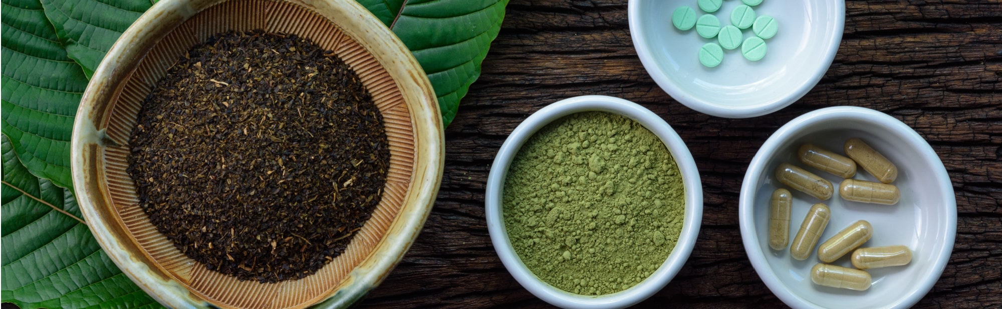 image of types of kratom products available