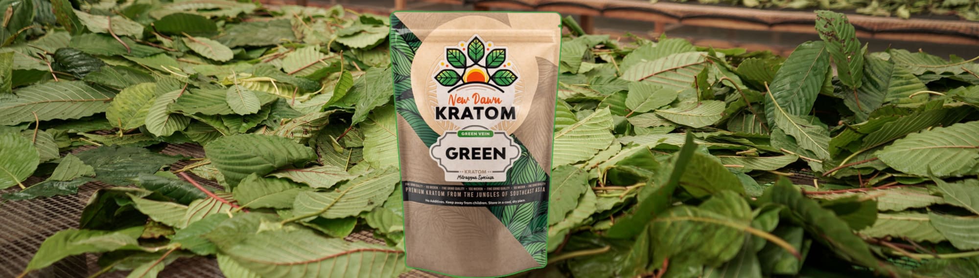 image of green malay kratom