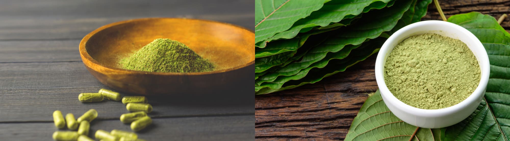 image of comparison between red dragon and red maeng da kratom